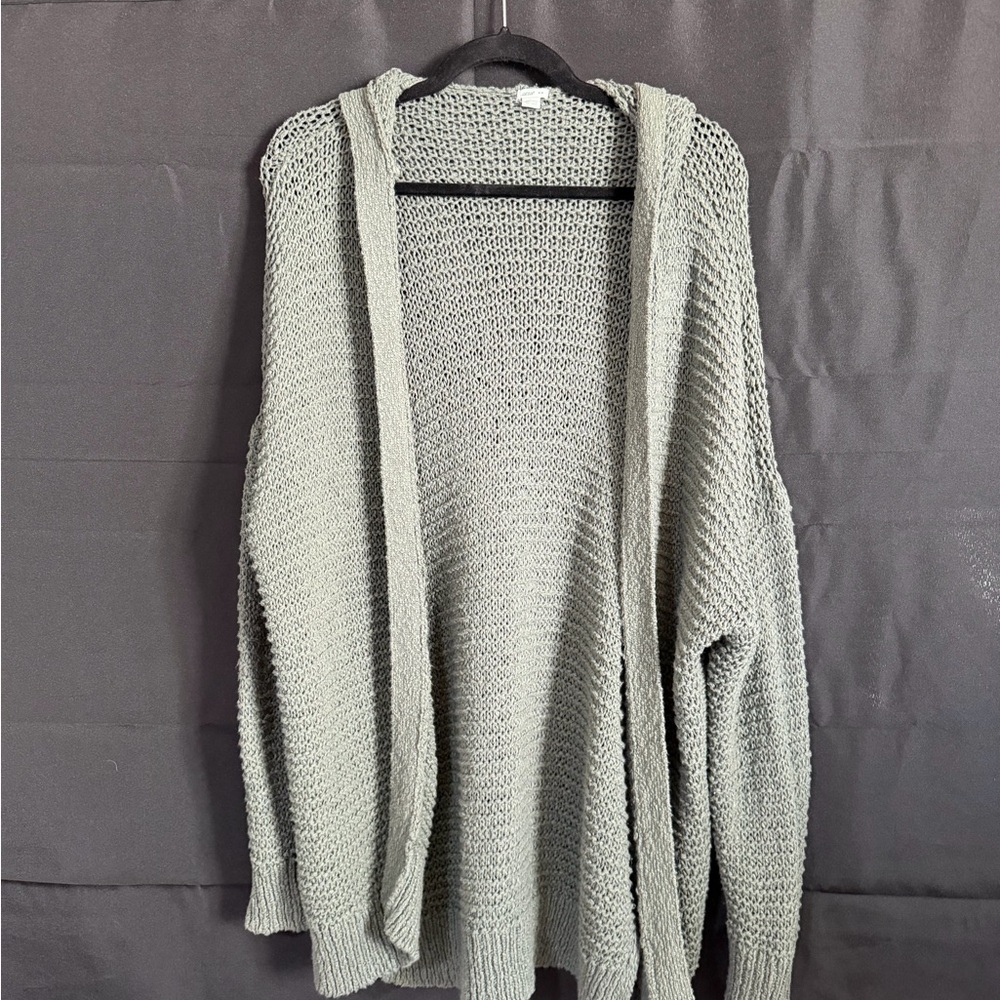 Aerie Women's Open-Front Cardigan - olive green